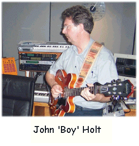 John Boy Holt and his Epiphone Sunburst guitar...